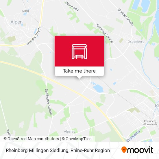 Rheinberg Millingen Siedlung map