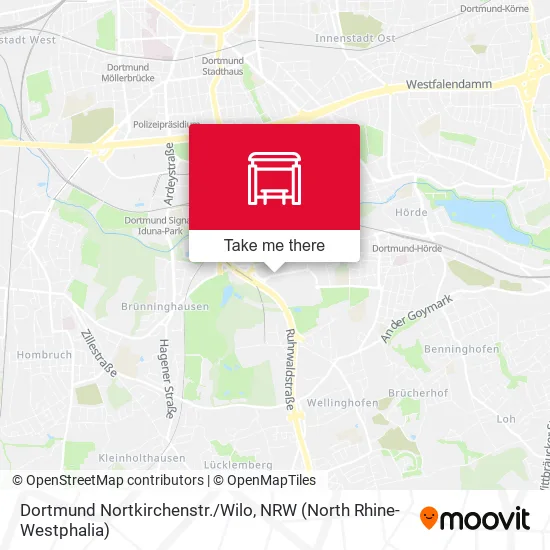 Карта Dortmund Nortkirchenstr./Wilo