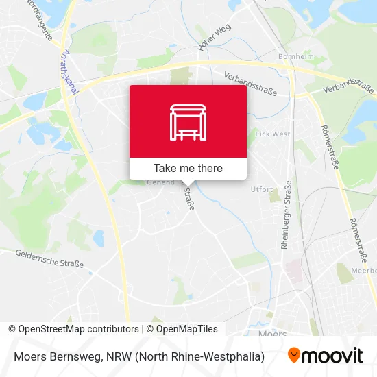 Карта Moers Bernsweg