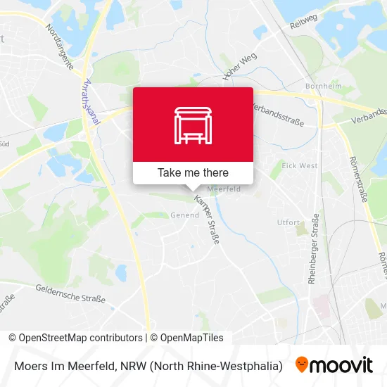 Карта Moers Im Meerfeld