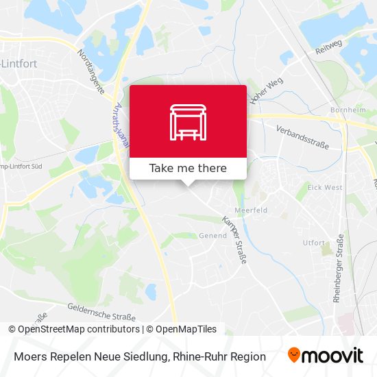 Moers Repelen Neue Siedlung map