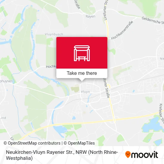 Карта Neukirchen-Vluyn Rayener Str.