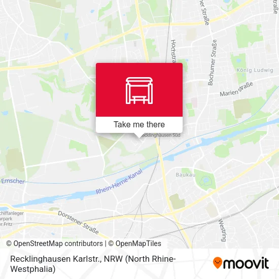 Карта Recklinghausen Karlstr.