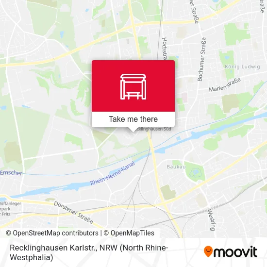 Карта Recklinghausen Karlstr.