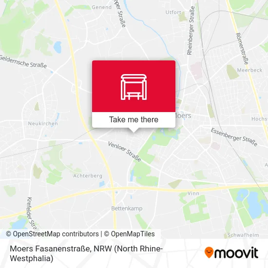 Moers Fasanenstraße map