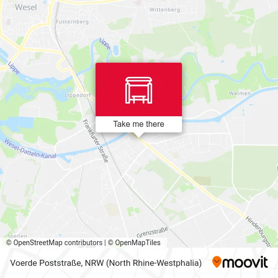 Voerde Poststraße map