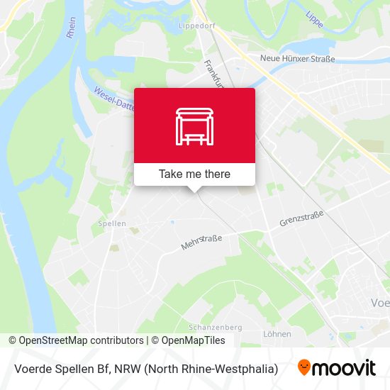 Карта Voerde Spellen Bf