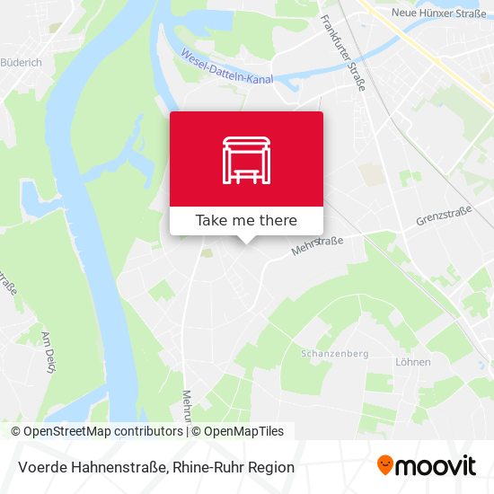Voerde Hahnenstraße map