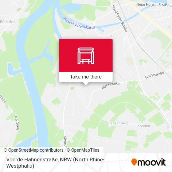 Voerde Hahnenstraße map