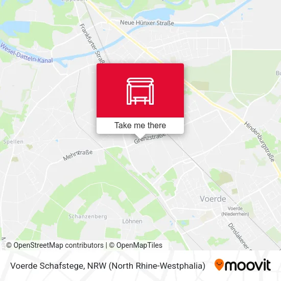 Карта Voerde Schafstege