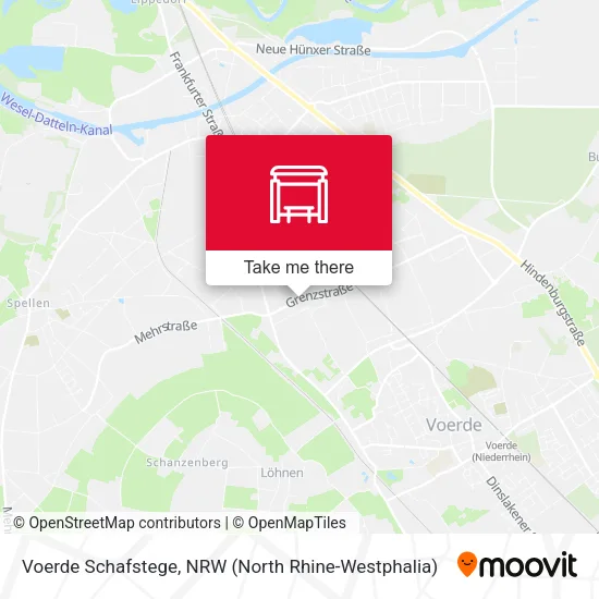 Карта Voerde Schafstege