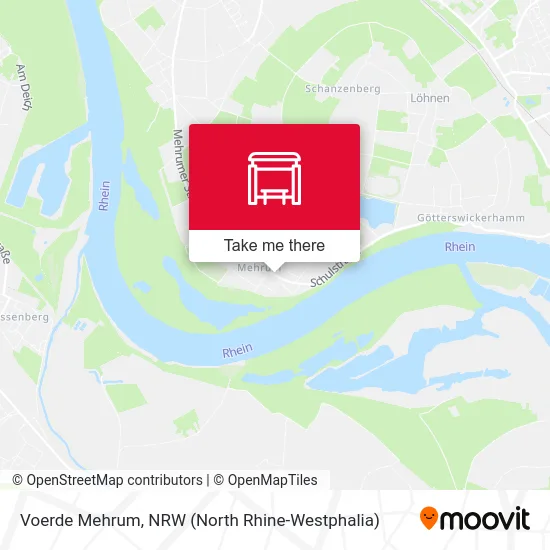 Карта Voerde Mehrum