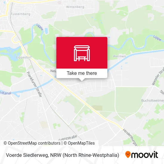 Voerde Siedlerweg map