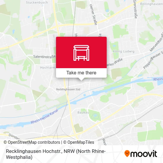 Recklinghausen Hochstr. map