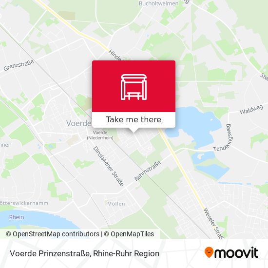 Voerde Prinzenstraße map
