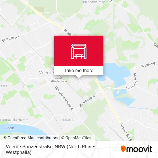 Карта Voerde Prinzenstraße