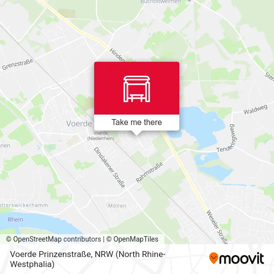 Карта Voerde Prinzenstraße