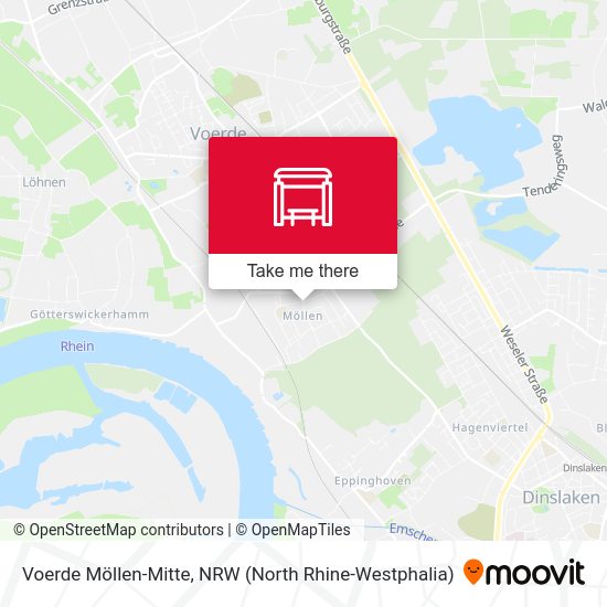 Voerde Möllen-Mitte map