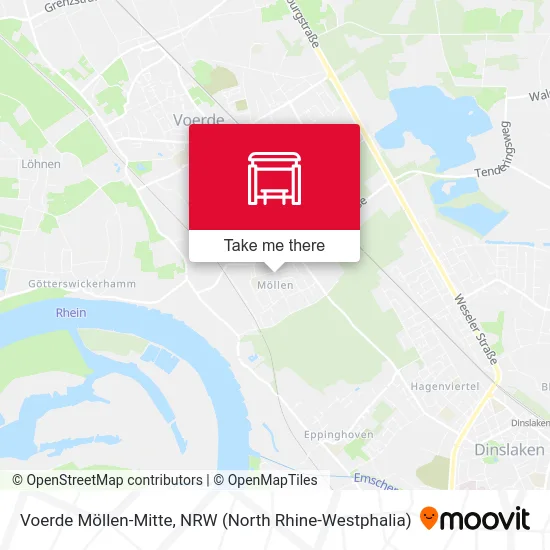 Карта Voerde Möllen-Mitte