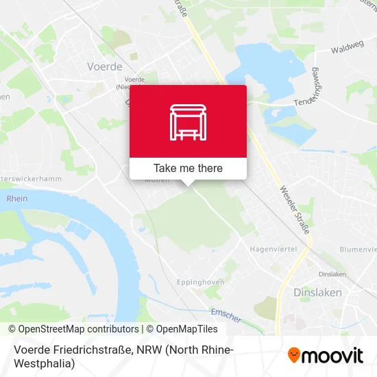 Voerde Friedrichstraße map