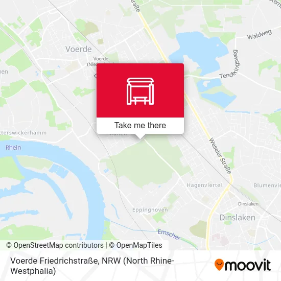 Voerde Friedrichstraße map