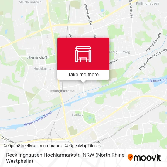 Карта Recklinghausen Hochlarmarkstr.