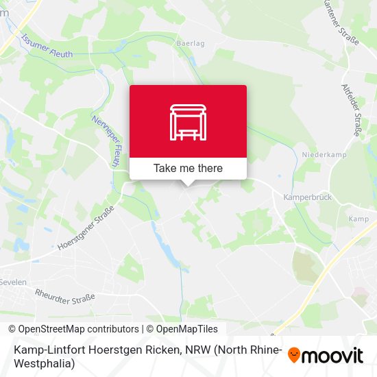Карта Kamp-Lintfort Hoerstgen Ricken