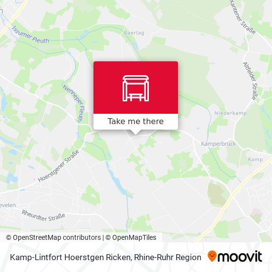 Kamp-Lintfort Hoerstgen Ricken map
