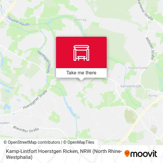 Карта Kamp-Lintfort Hoerstgen Ricken