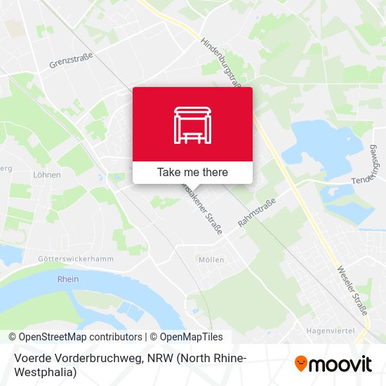 Voerde Vorderbruchweg map