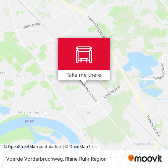 Voerde Vorderbruchweg map