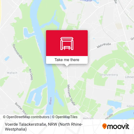 Карта Voerde Talackerstraße