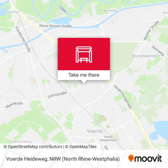 Карта Voerde Heideweg