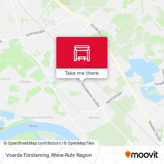 Voerde Fürstenring map