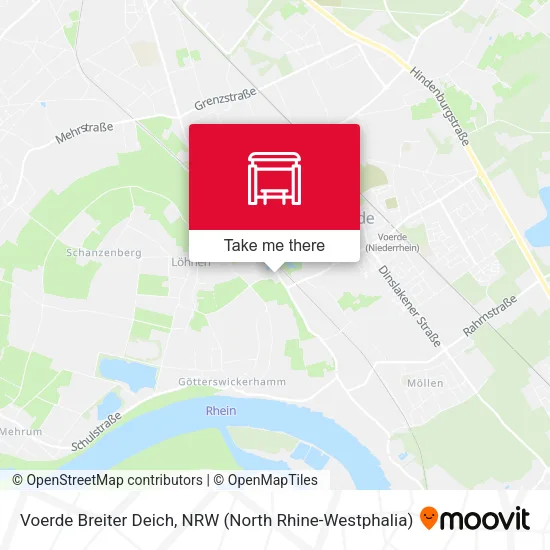 Карта Voerde Breiter Deich