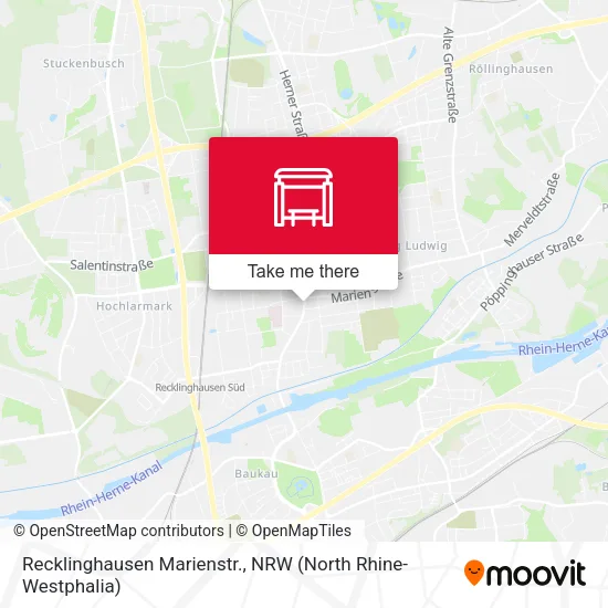 Карта Recklinghausen Marienstr.