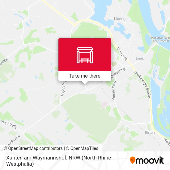 Карта Xanten am Waymannshof