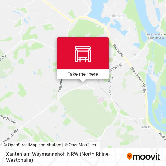 Карта Xanten am Waymannshof