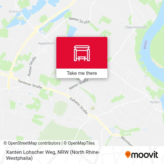 Xanten Lohscher Weg map