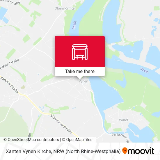 Xanten Vynen Kirche map