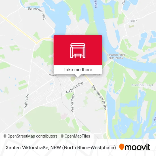 Xanten Viktorstraße map