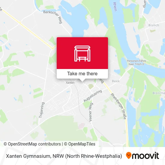 Xanten Gymnasium map