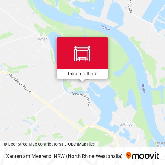 Xanten am Meerend map