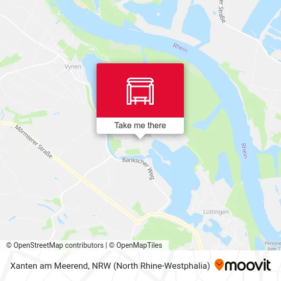 Xanten am Meerend map