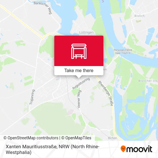 Xanten Mauritiusstraße map