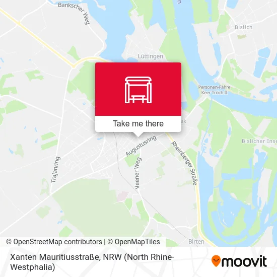 Xanten Mauritiusstraße map