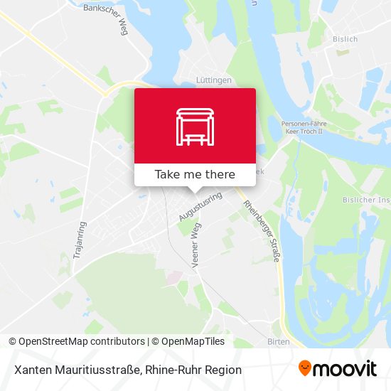 Xanten Mauritiusstraße map