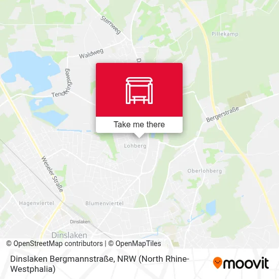 Dinslaken Bergmannstraße map