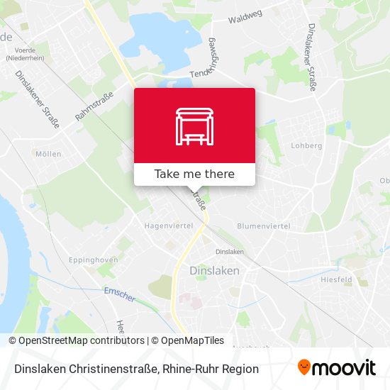 Dinslaken Christinenstraße map