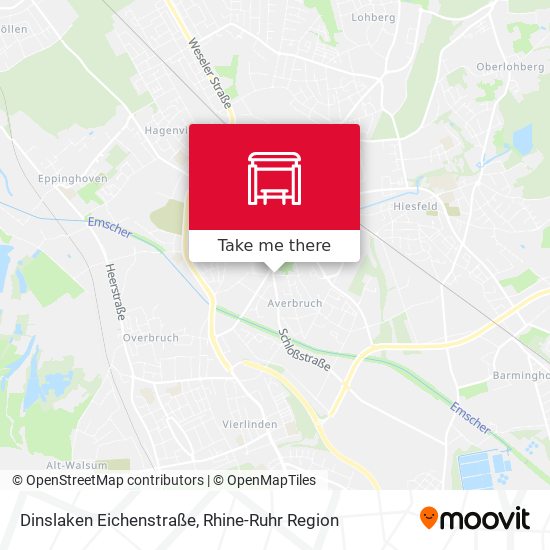 Dinslaken Eichenstraße map